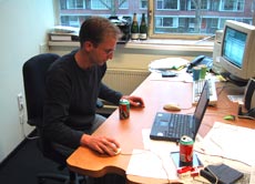 Foto: projectmanager David van NMG in actie