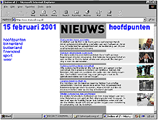 screenshot nieuwsinterface