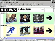 screenshot nieuwsinterface